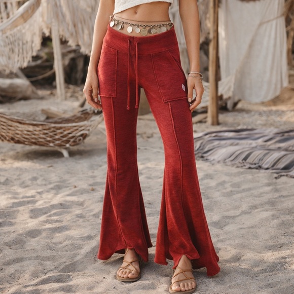 Free People Movement Flare Pants S Boho Yoga Lounge Bell Bottoms